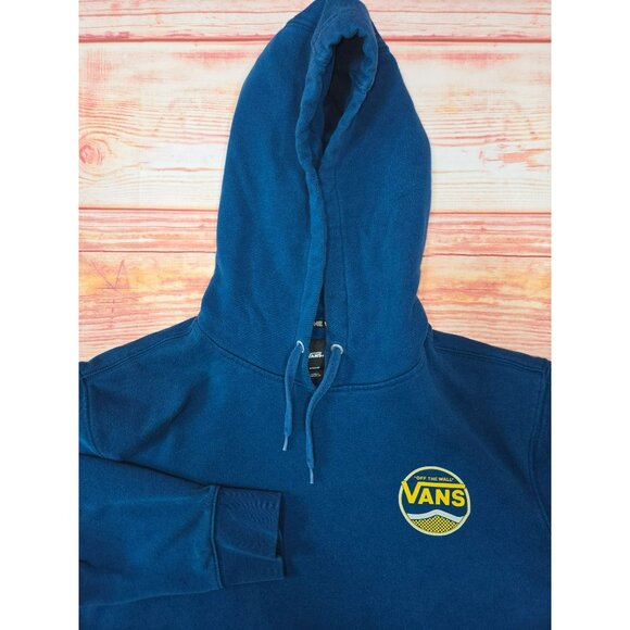 Vans Blue "Off The Wall" Hoodie Medium - Picture 4 of 7